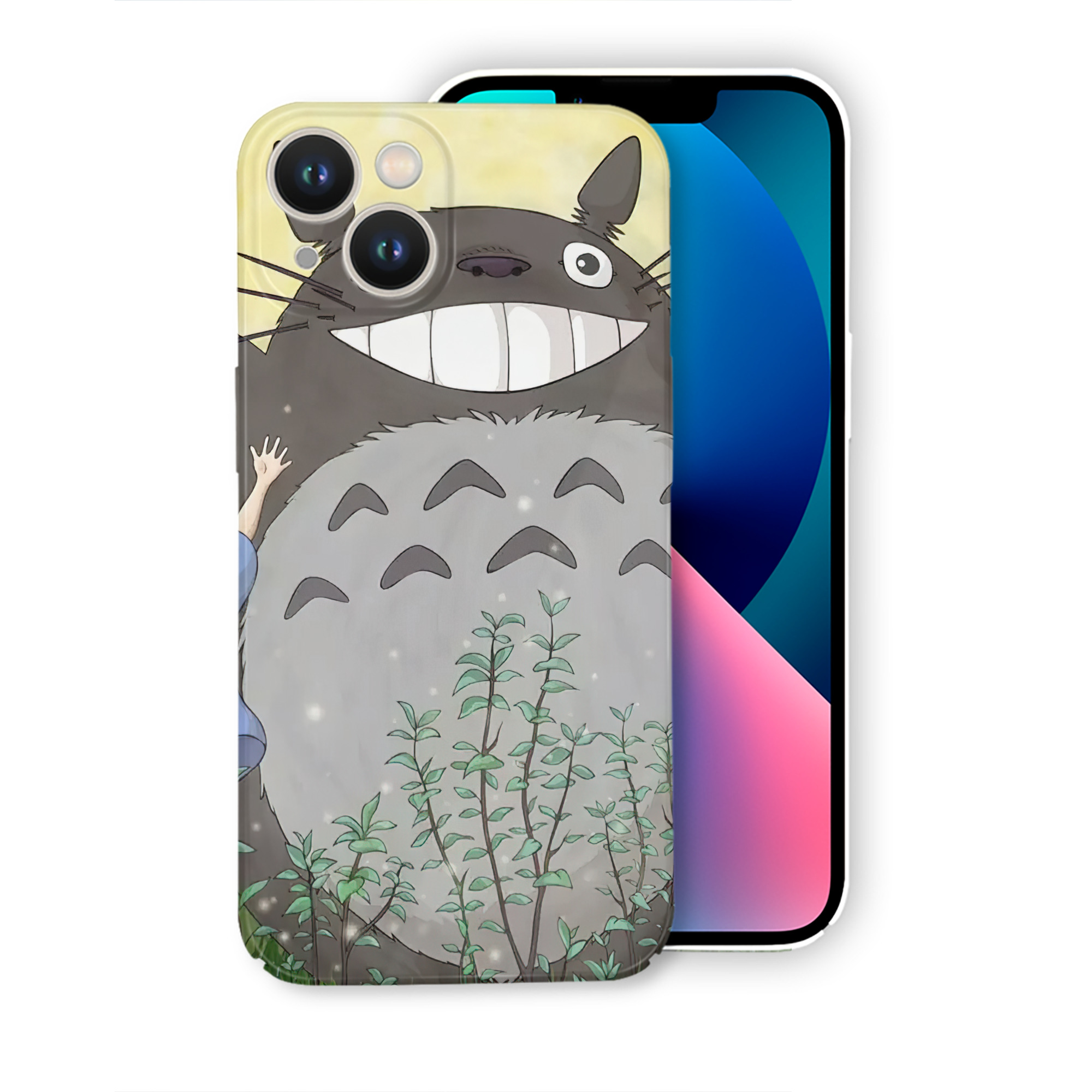 （画像用） となりのトトロ 草壁メイ 草壁サツキ My Neighbor Totoro Satsuki Kusakabe Mei Kusakabe 【iPhone 14シリーズ対応】ハードケース